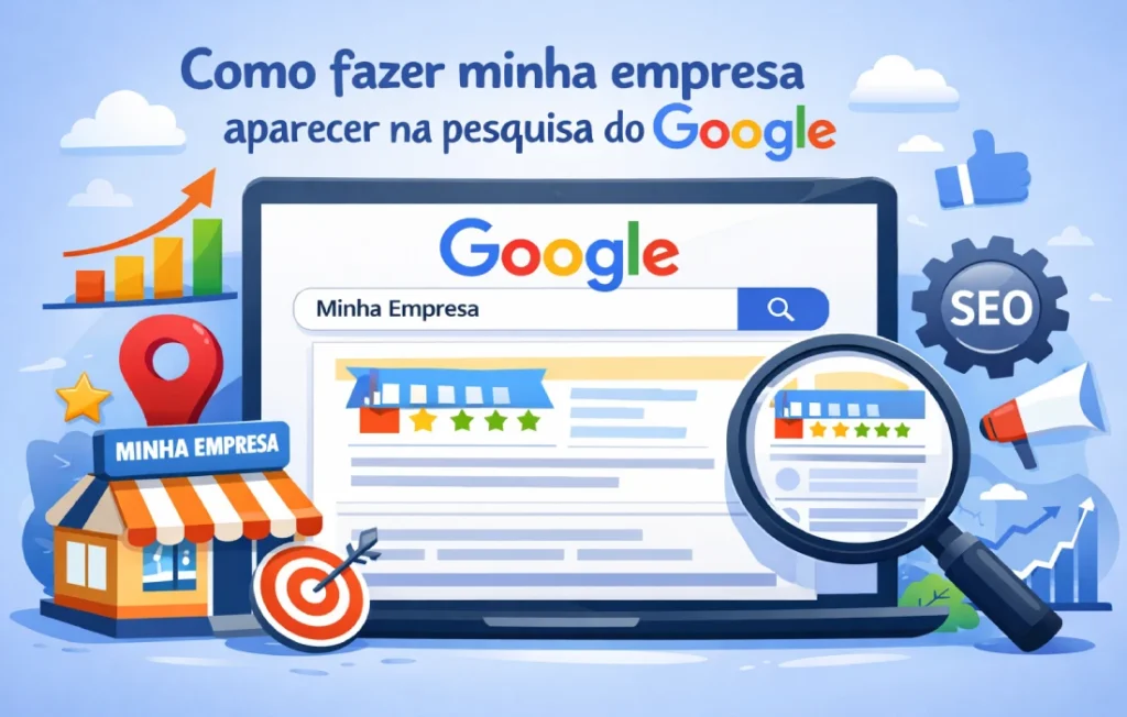 Como fazer minha empresa aparecer na pesquisa do Google