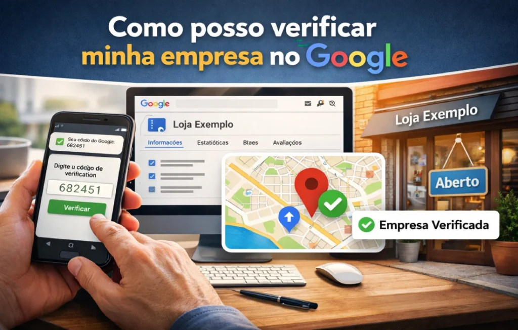 Como posso verificar minha empresa no Google