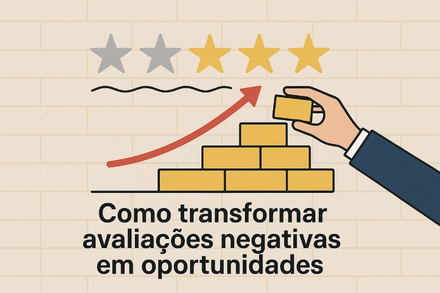 Como transformar avaliações negativas em oportunidades