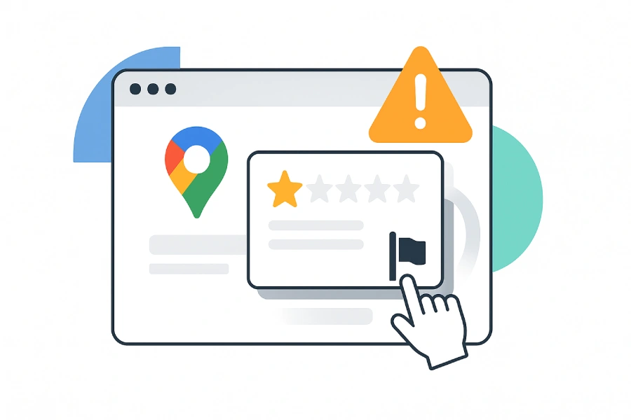 O que acontece quando você denuncia uma avaliação no Google