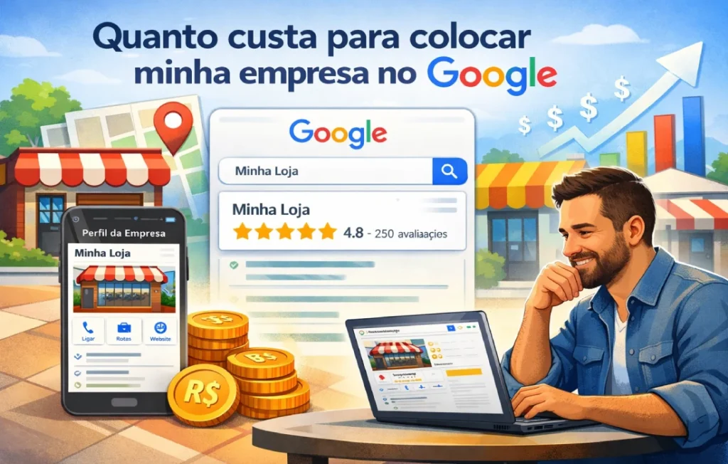 Quanto custa para colocar minha empresa no Google