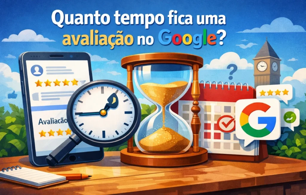 Quanto tempo fica uma avaliação no Google