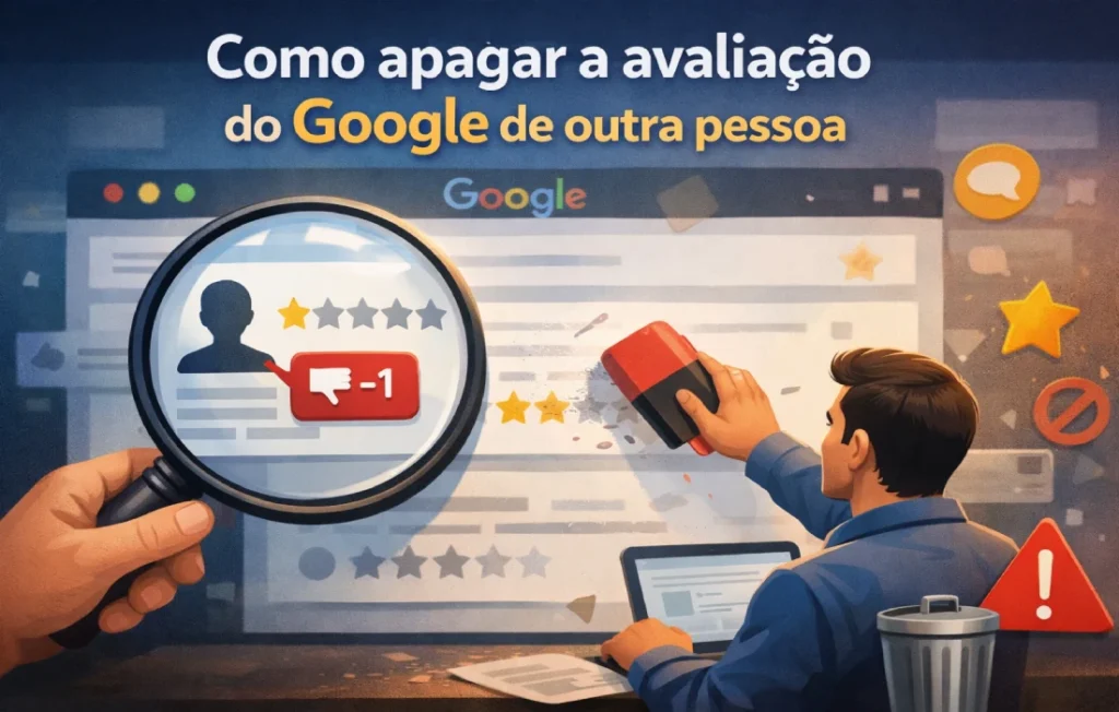 Tem como apagar avaliações do Google